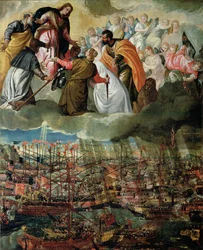 Allegoria Lepanton taistelusta, 7. lokakuuta 1571